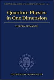 Quantum physics in one dimension