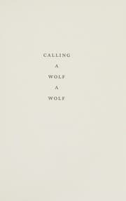 Calling a wolf a wolf