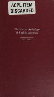 The Norton Anthology of English Literature -- Volume 1