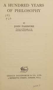 A hundred years of philosophy