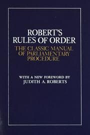 Robert's Rules of Order