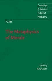 The Metaphysics of Morals