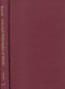 Selected Philosophical Works (Bacon) (Hackett Publishing Co.)