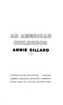 An American childhood