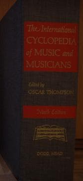 The International Cyclopedia of Music and Musicians