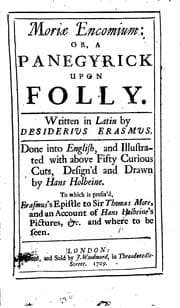 Erasmus The Praise of Folly