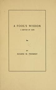 A fool's wisdom