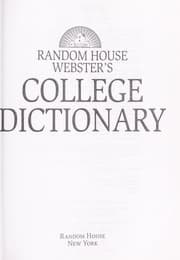 Random House Webster's college dictionary
