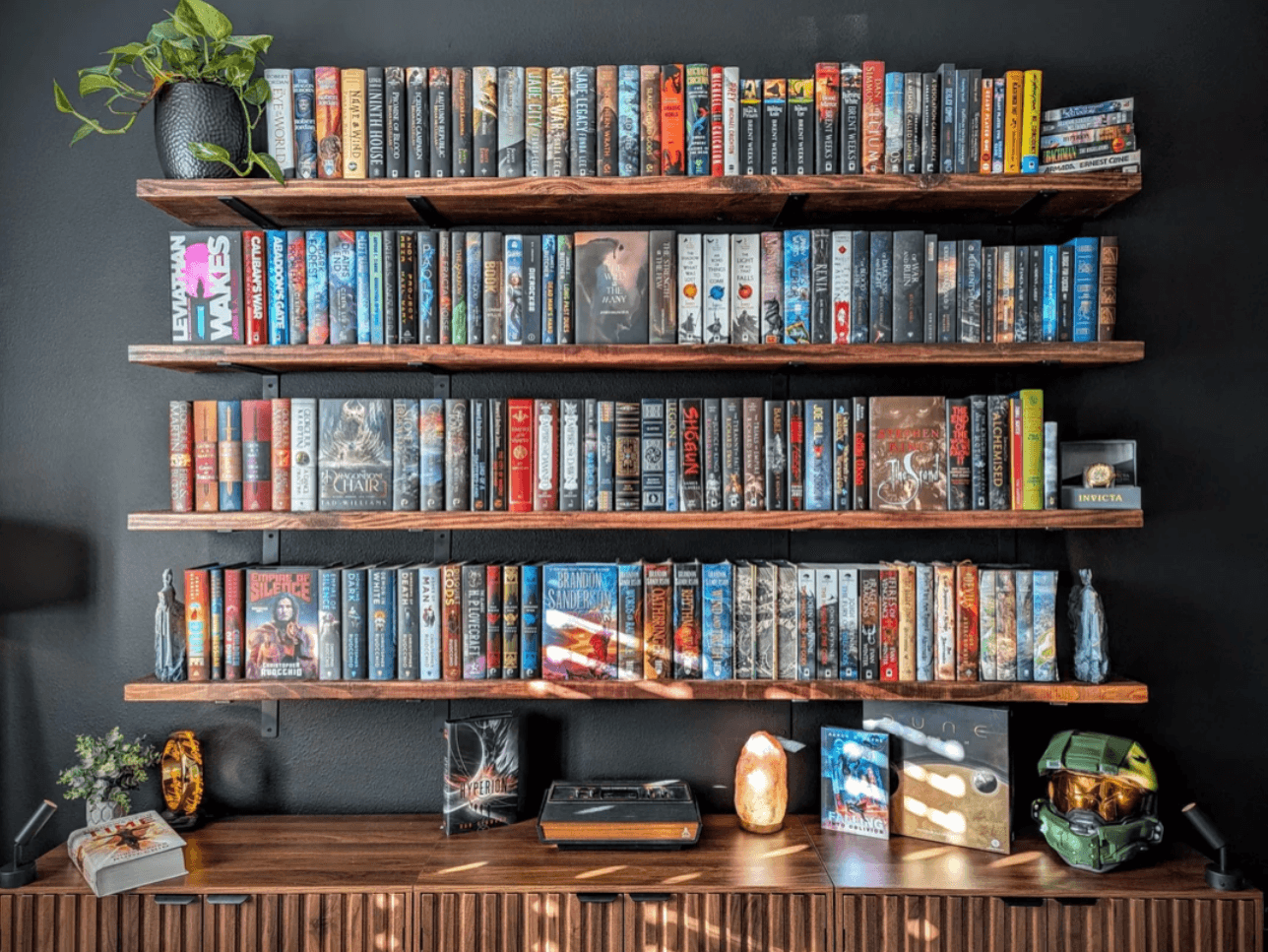 Uploaded bookshelf