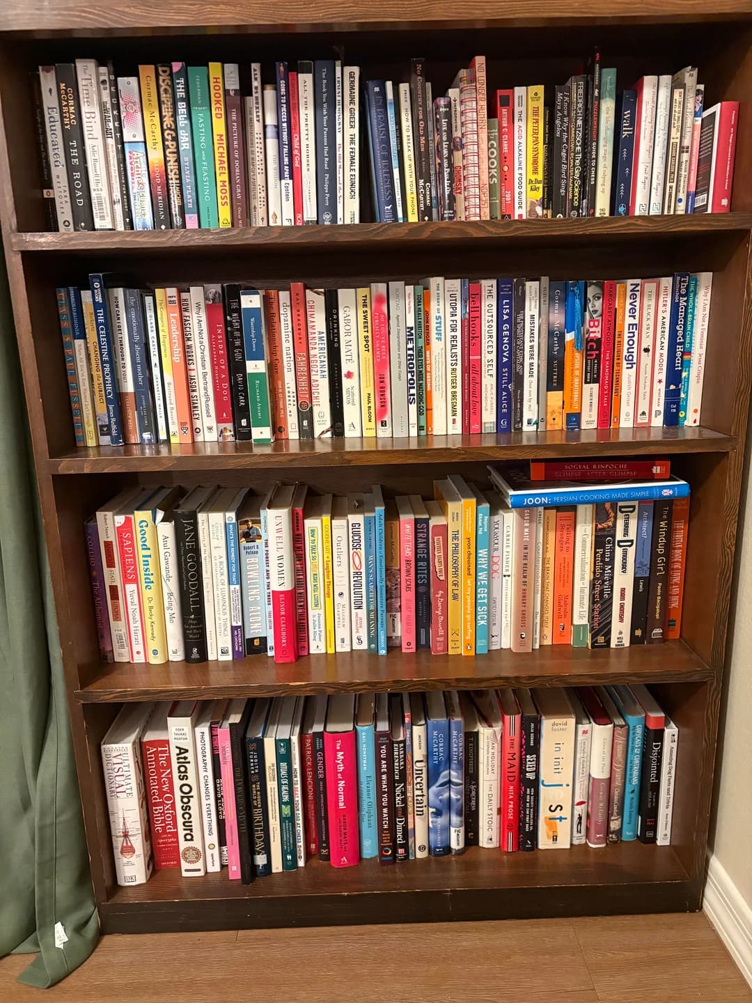 Uploaded bookshelf