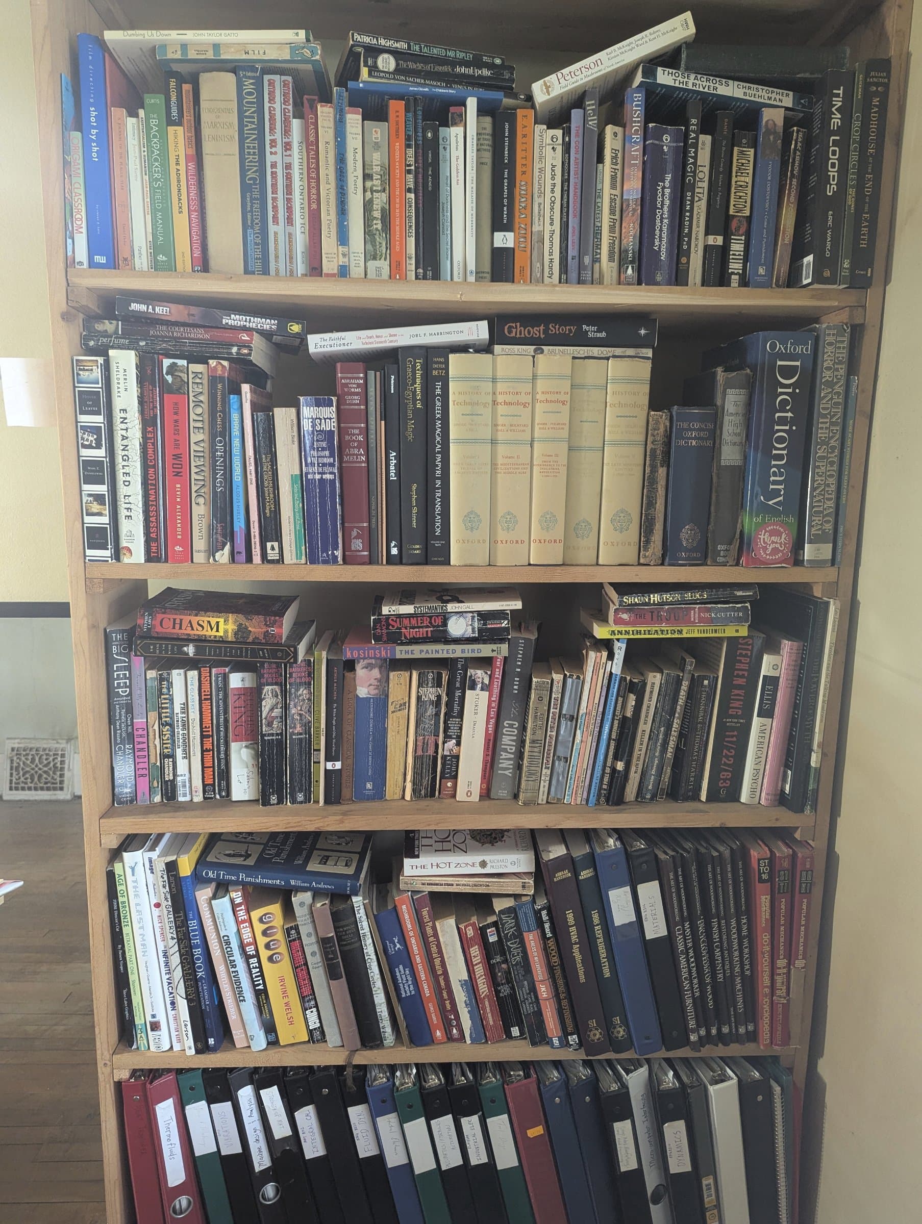 Uploaded bookshelf