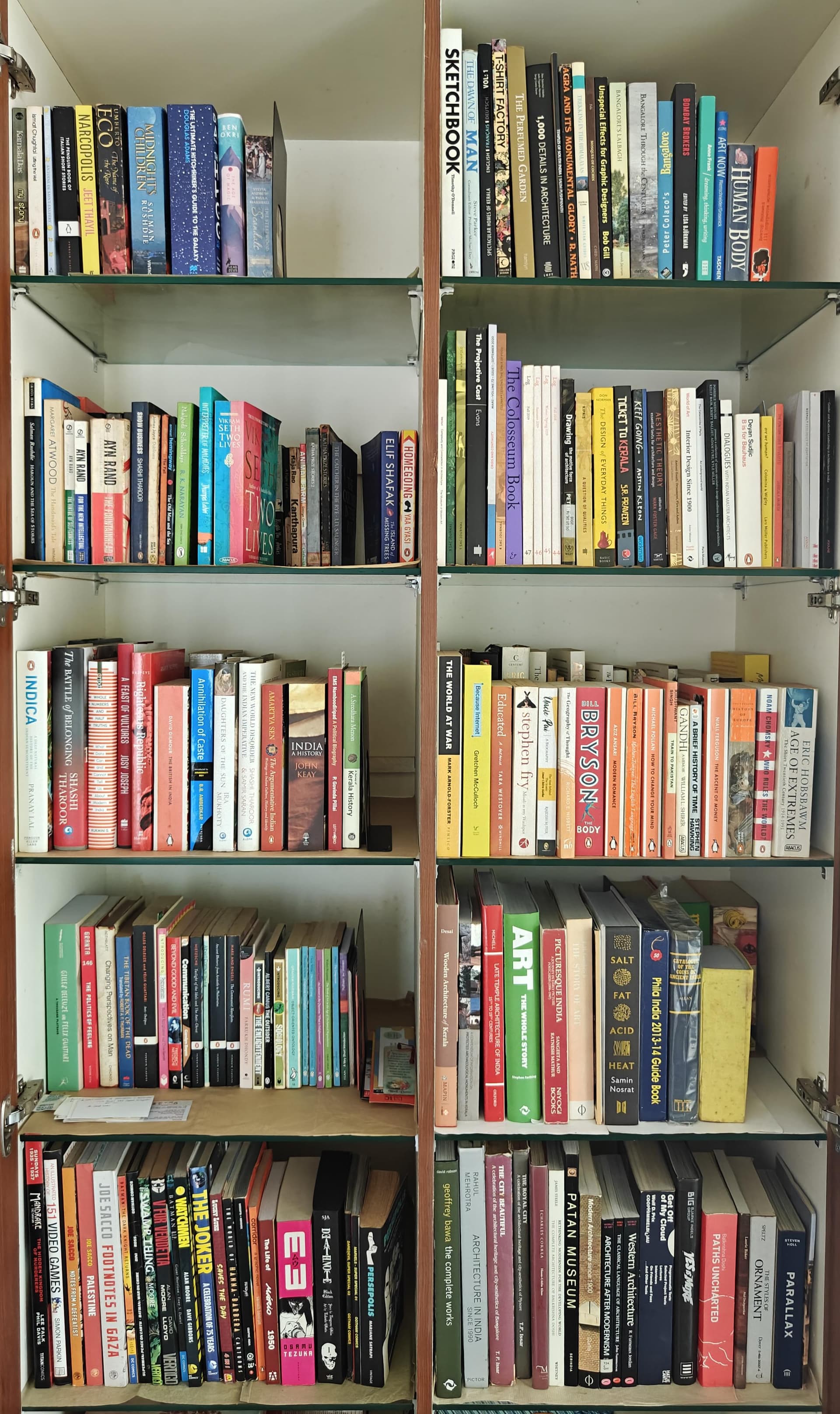 Uploaded bookshelf