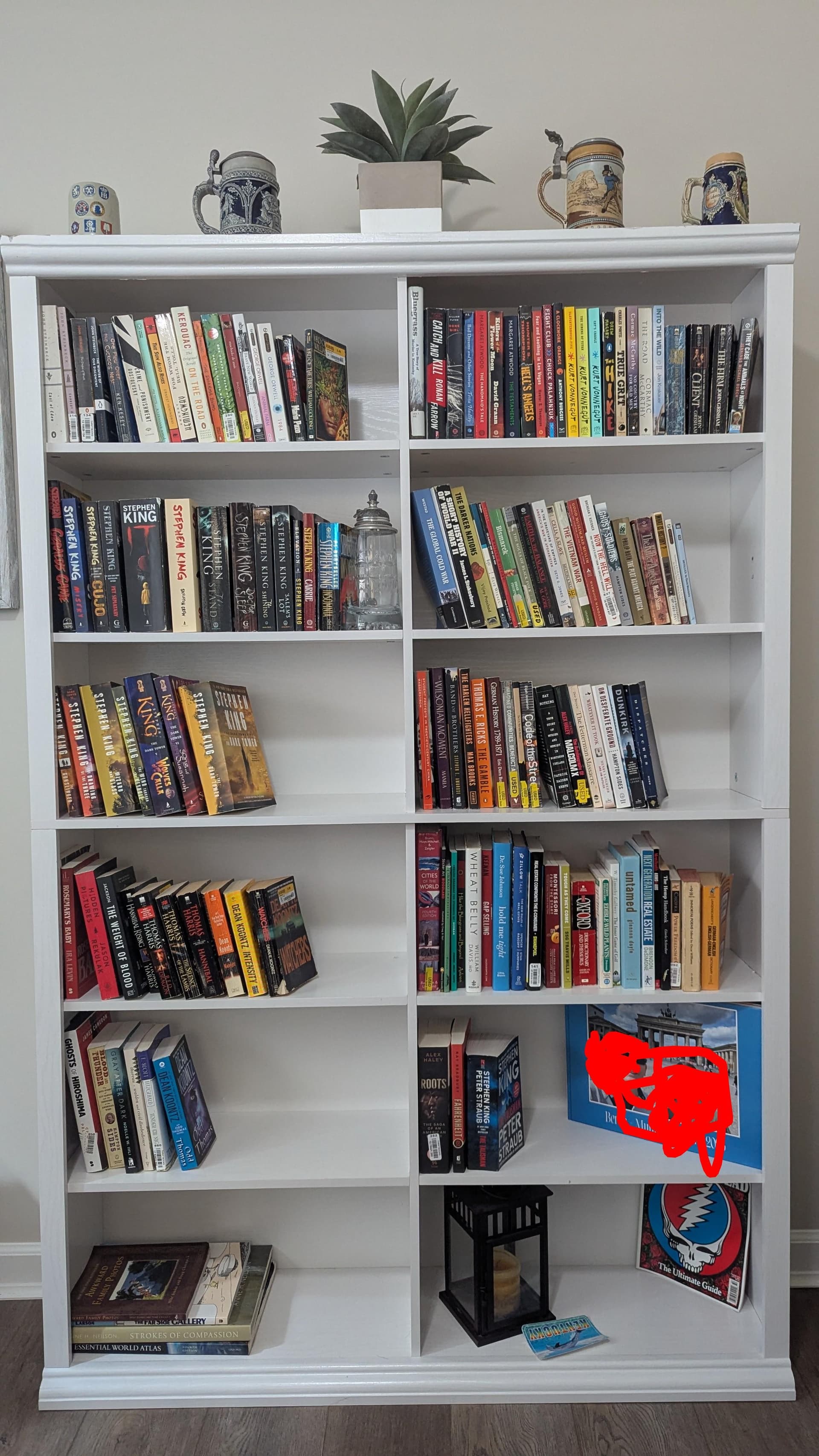 Uploaded bookshelf