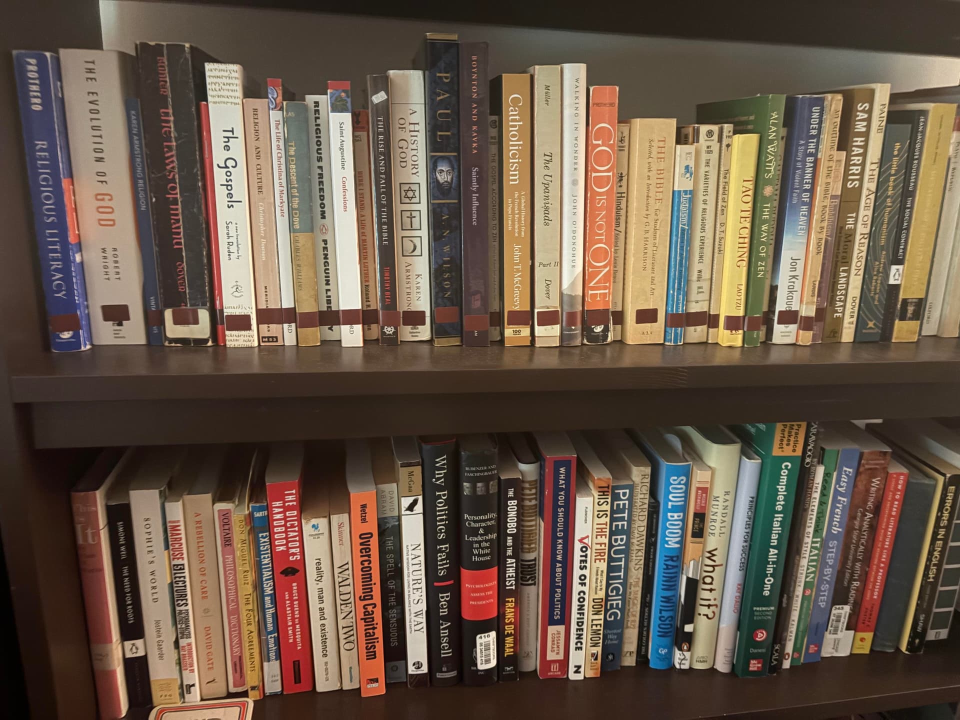 Uploaded bookshelf