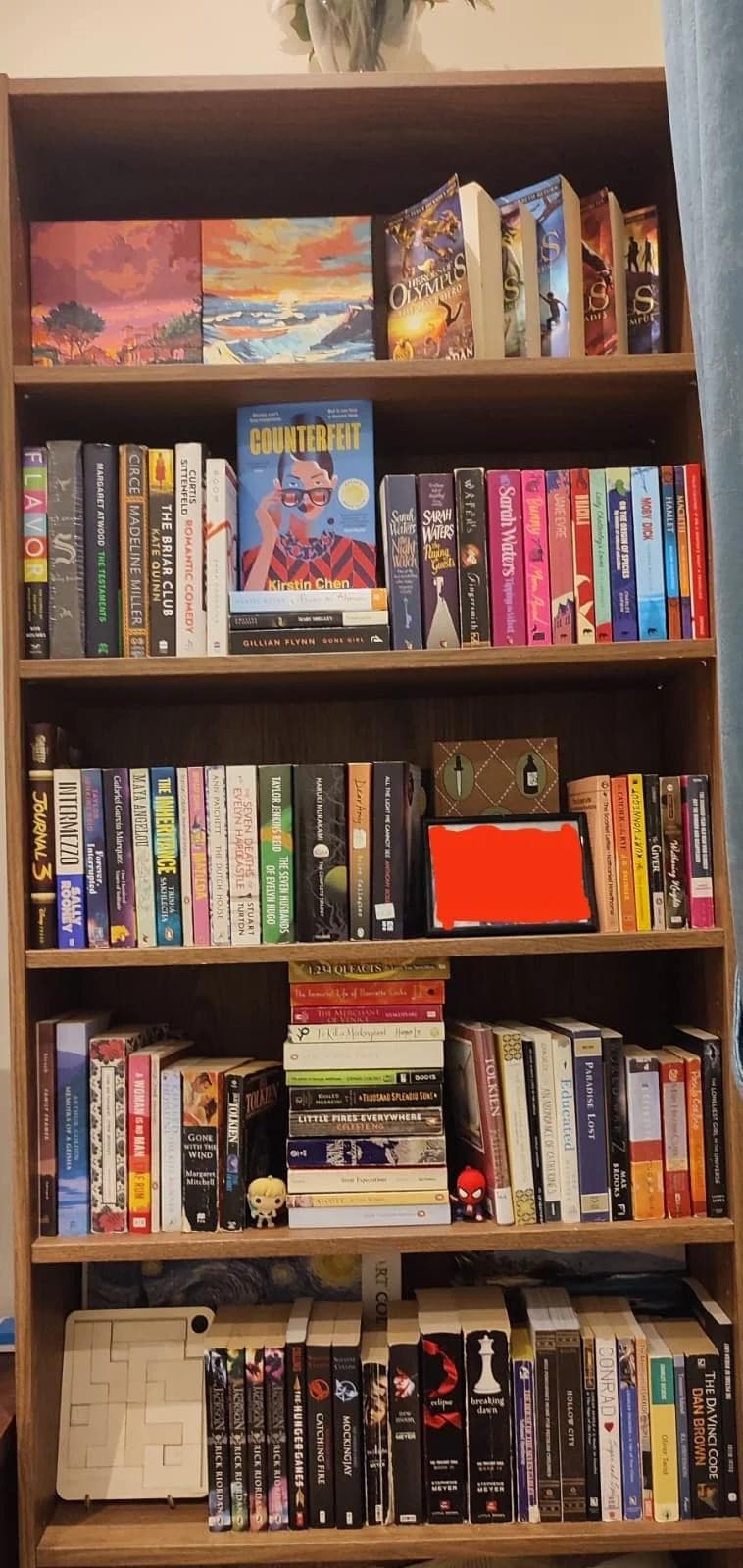 Uploaded bookshelf