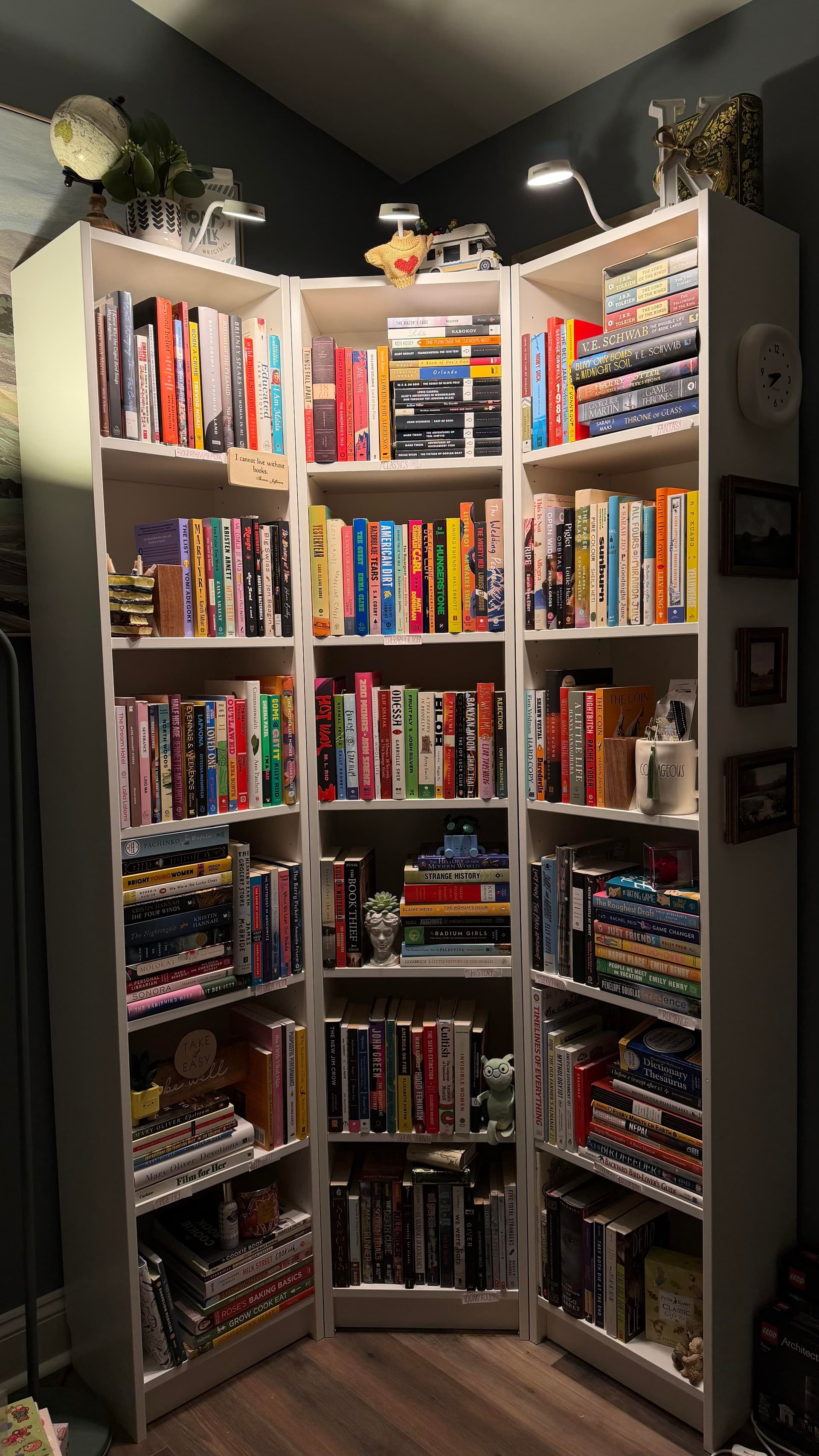 Uploaded bookshelf
