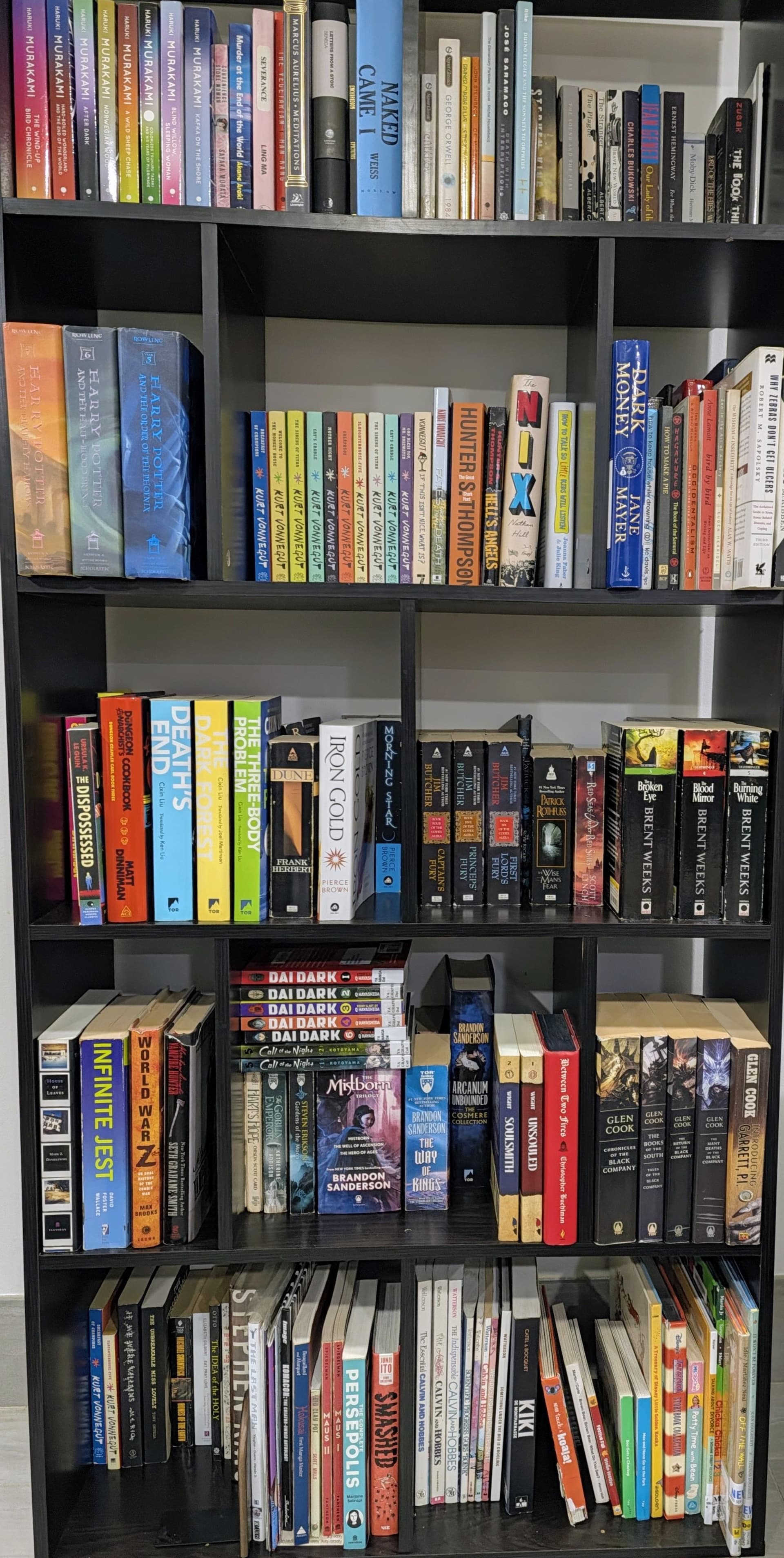 Uploaded bookshelf