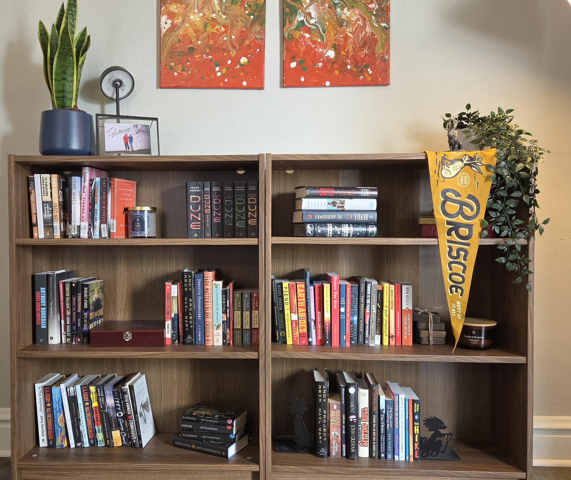 Uploaded bookshelf