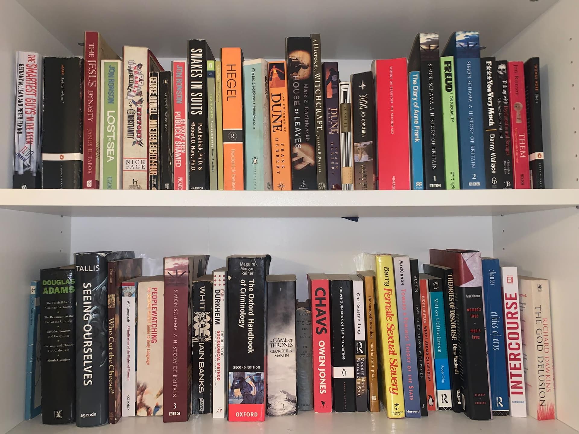 Uploaded bookshelf