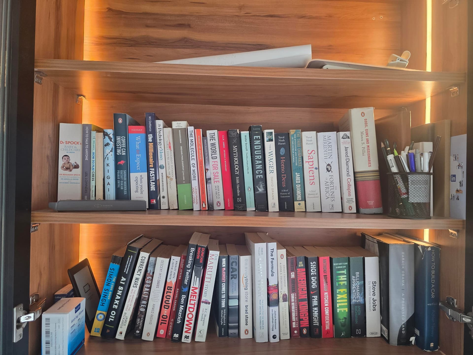 Uploaded bookshelf