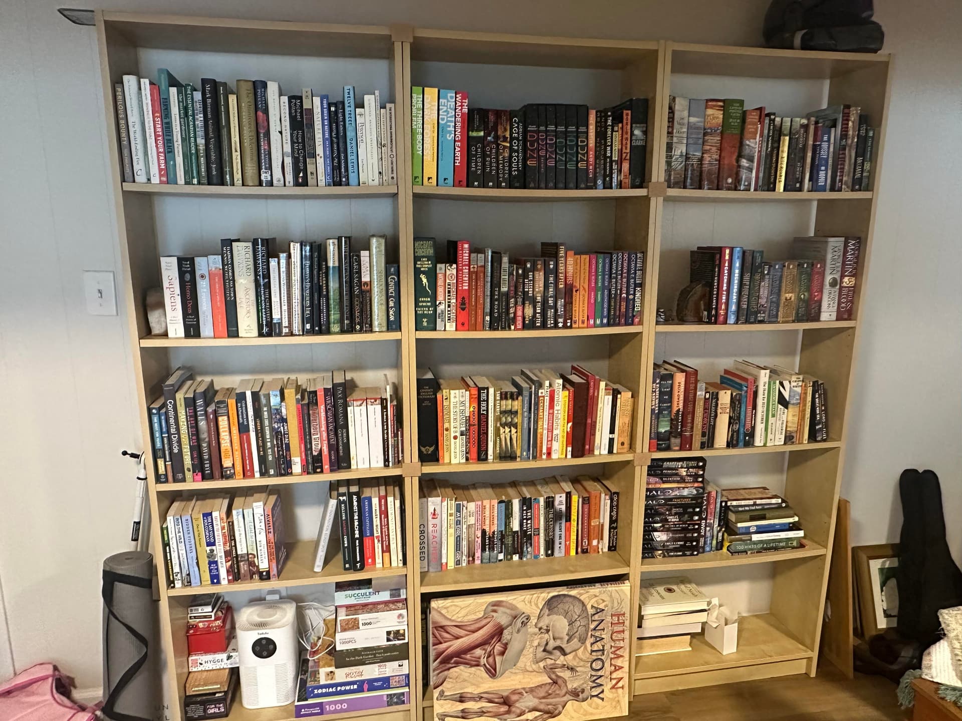 Uploaded bookshelf