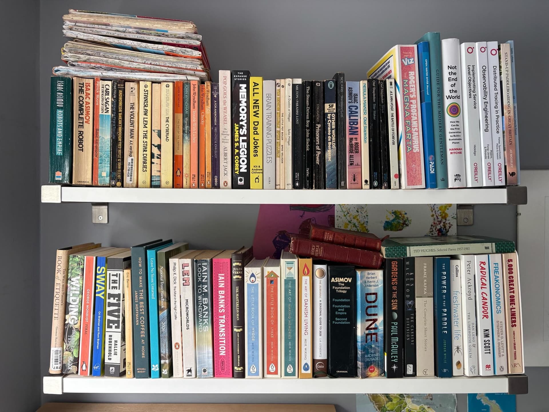 Uploaded bookshelf