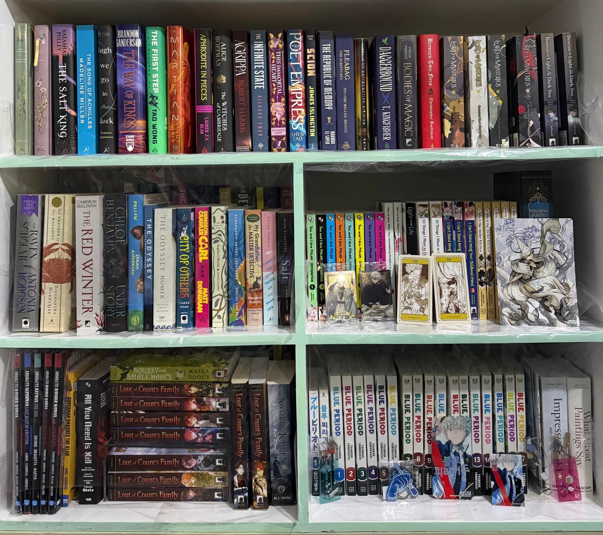 Uploaded bookshelf