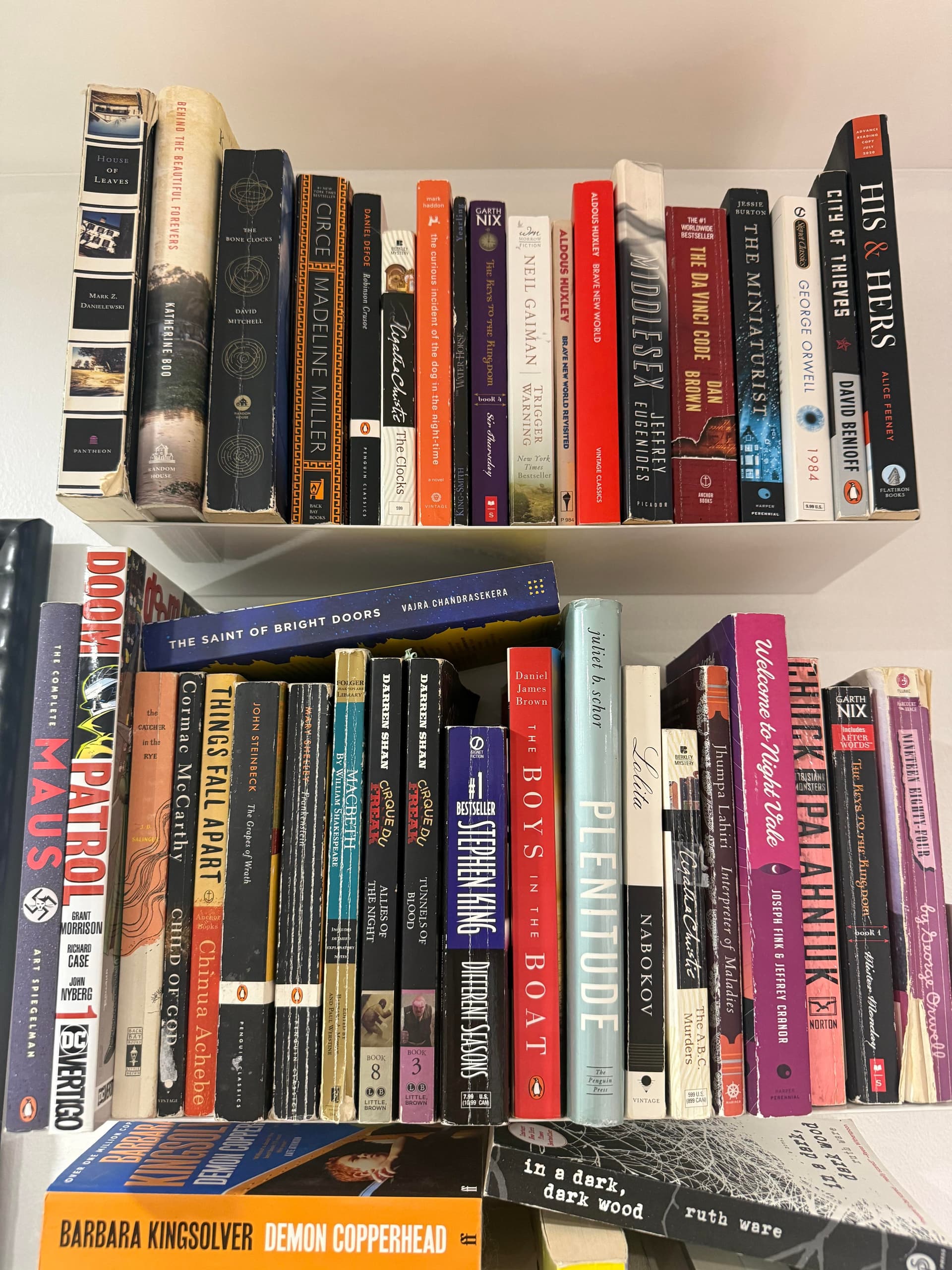 Uploaded bookshelf