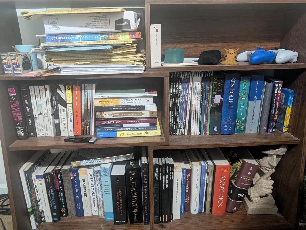 Uploaded bookshelf