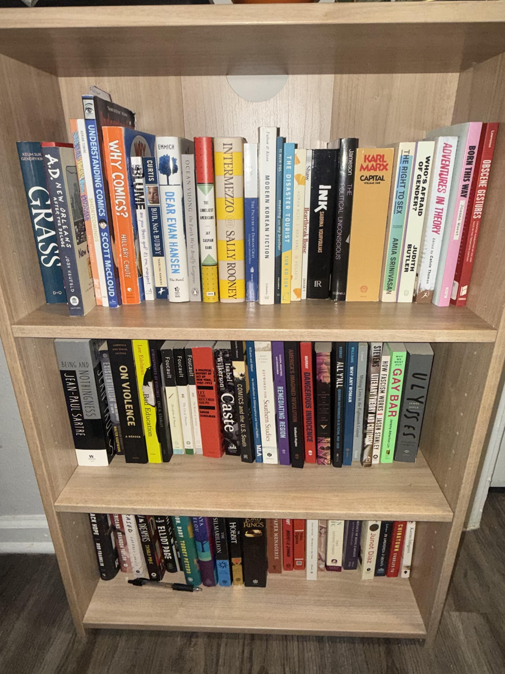 Uploaded bookshelf