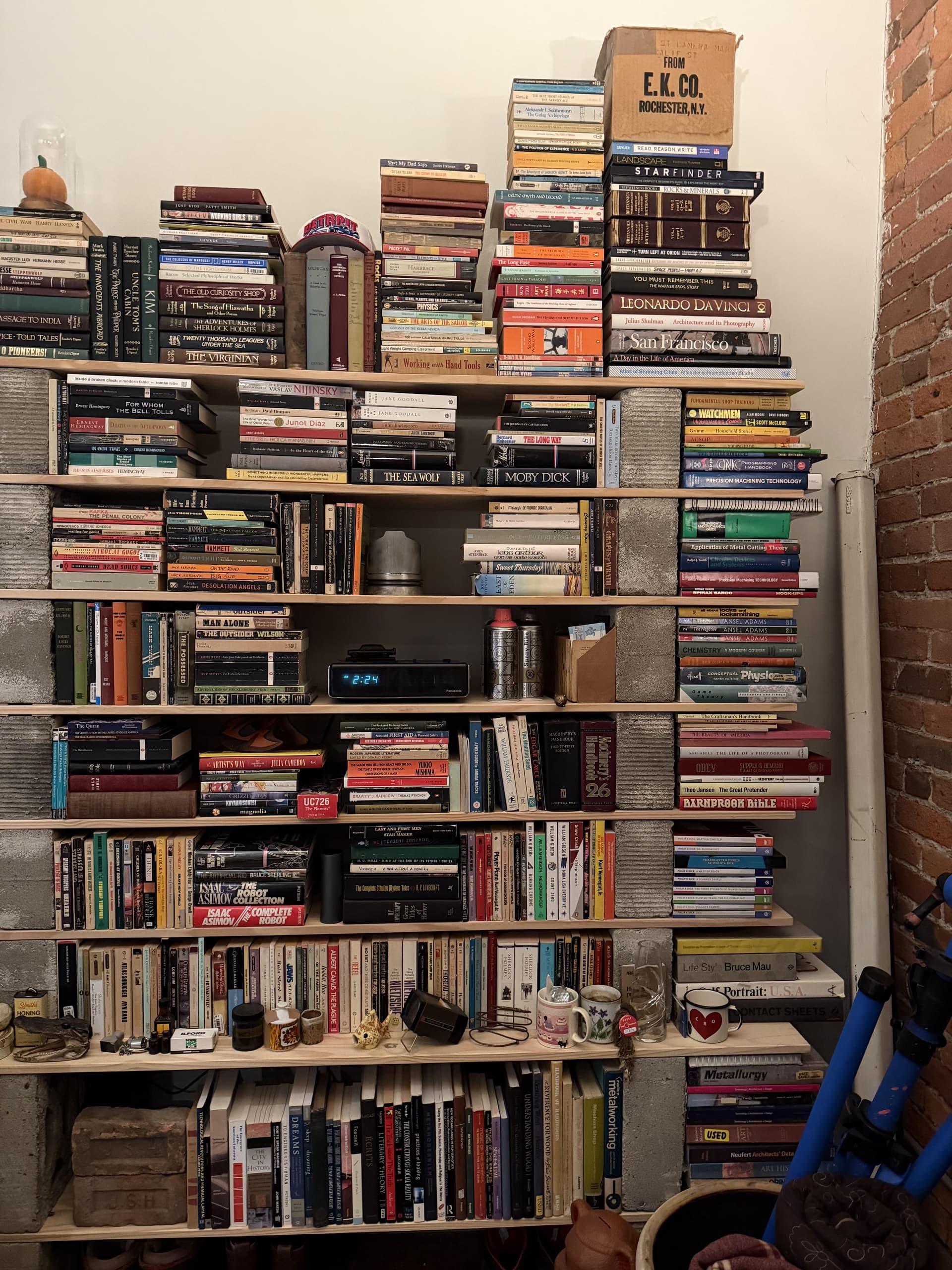 Uploaded bookshelf